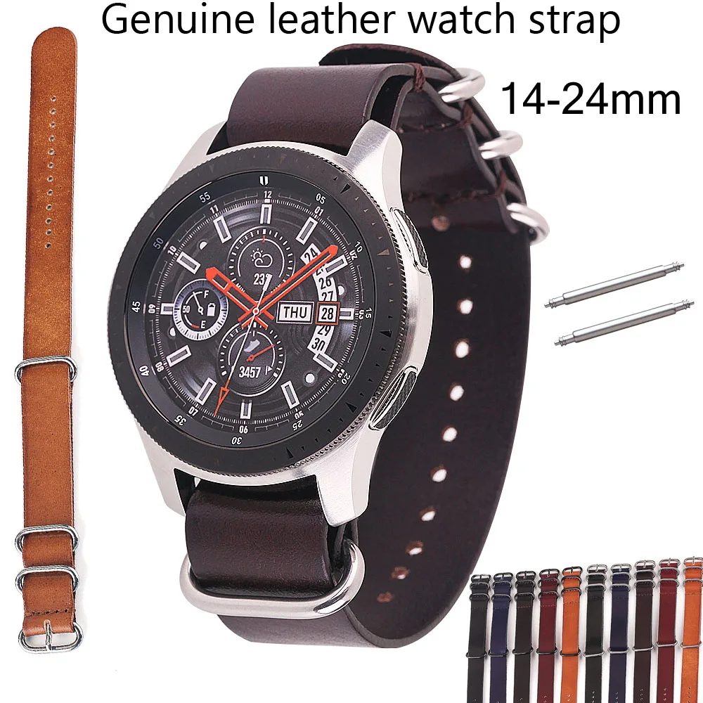 Ремешок из натуральной кожи для наручных часов тёмно коричневый браслет в стиле