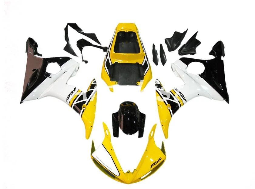 4 подарки Новые ABS Обтекатели наборы подходят для Yamaha YZF R6 2003 2004 2005 обтекатель Набор R6 03 04 05 крутой стиль на заказ - Цвет: Yellow white