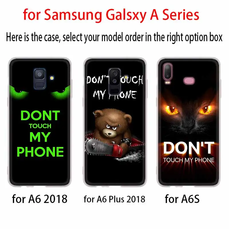 Не трогай мой чехол для телефона Samsung Galaxy A10 A11 A20E A31 A40 A41 A40S A10S A51 A3 A5 A7 A8 Plus 2016 A207 A2018 CORE Soft on.