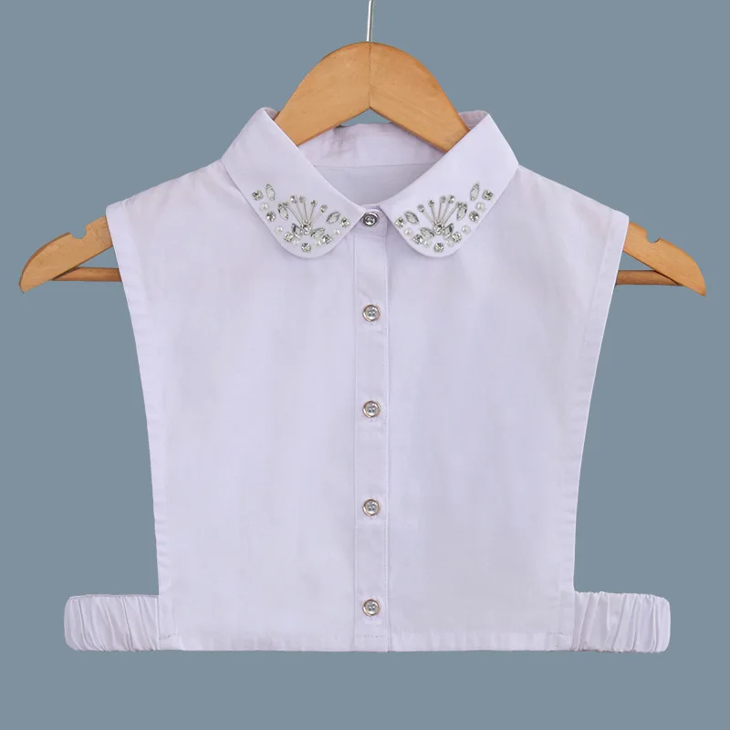 

New Versatile Spring And Autumn Winter Fake Collar Children Shirt Embroidery detachable shirt women collars Free shipping