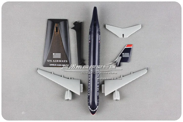 

19CM 1:200 Plastic Air American US Airways Airbus 320 A320-200 Airlines Aircraft DIY Assembled Assembly airplane model Plane