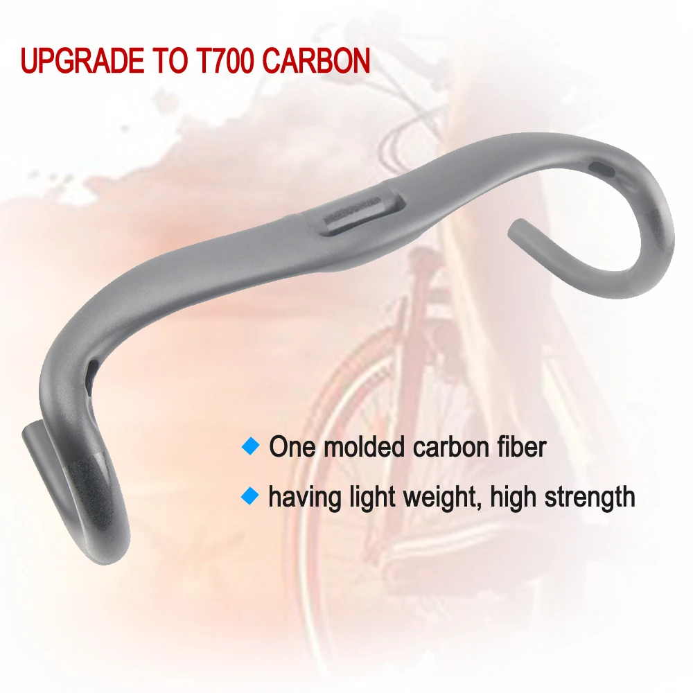 Руль для велосипеда без логотипа 31 8 мм углеродистая шина 400/420/440 UD матовая