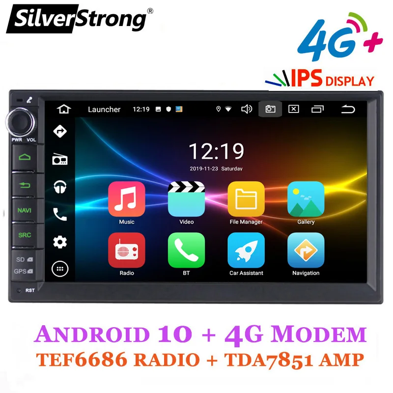 SilverStrong 7''IPS 4G модем 2Din Android 10 0 Универсальный автомобильный GPS Радио