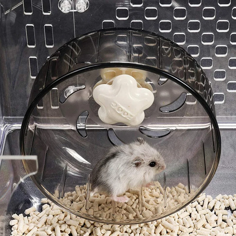 

Hamster Running Wheels Transparent Hamster Wheel Running Jogging Treadmill Silent Small Pet Supplies 2021