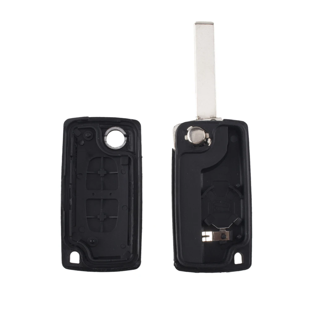 Чехол для ключей KEYYOU с 2 кнопками пустая оболочка пазами Peugeot 107 207 307 307S 308 407 2BT DKT0269