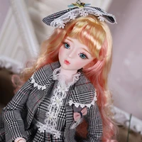 dbs 13 bjd doll 26 joints 62cm plastic ball jointed doll with hair eyes clothes fashion makeup diy doll for girls sd