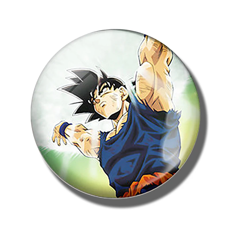 Dragon Ball магниты на холодильник для детей ручной работы 30 мм Сон Гоку какаротто стеклянный купол магнитные стикеры на холодильник украшения дома - Цвет: PACK OF 1