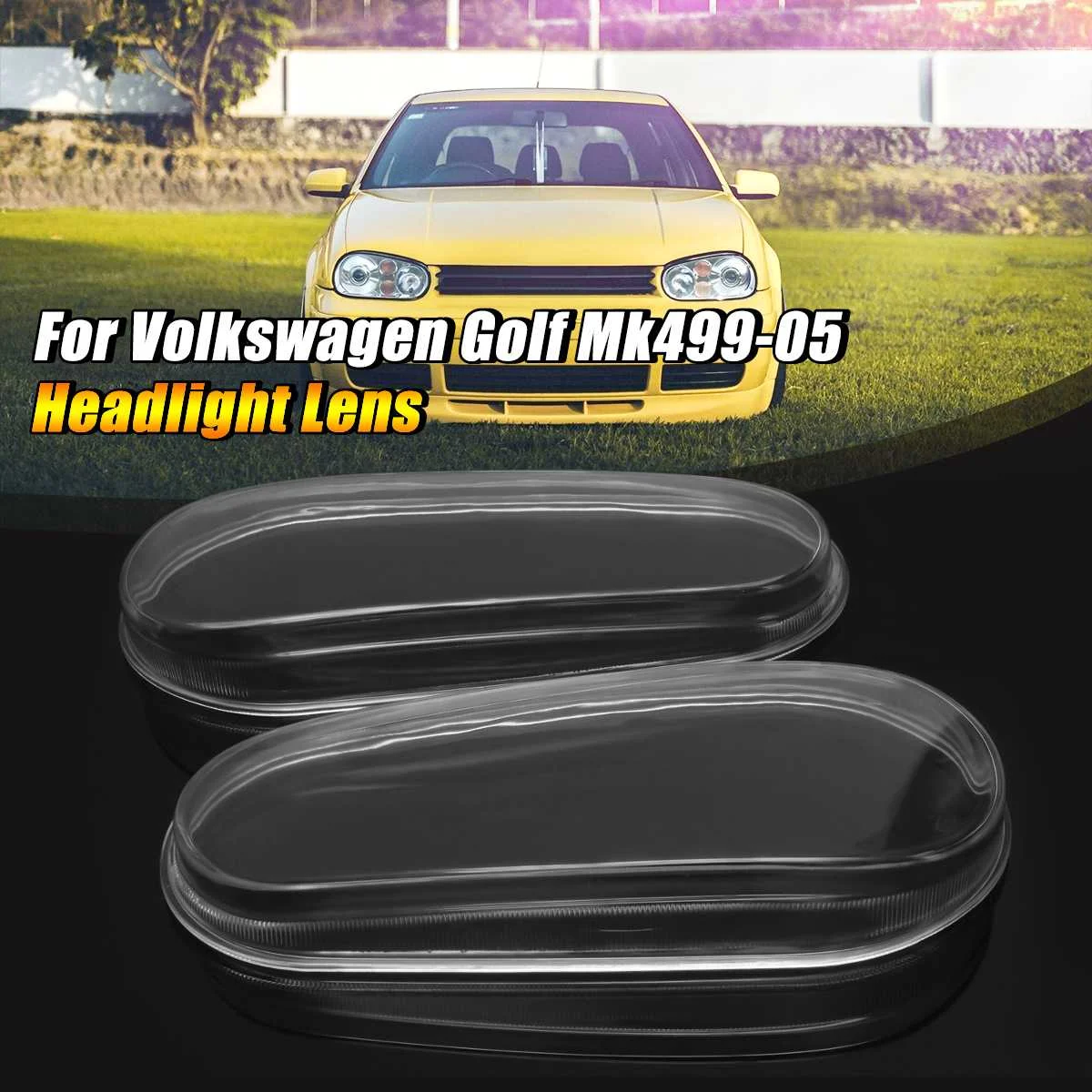 

Пара левая и правая боковые автомобильные стеклянные линзы для фар, Крышка корпуса фары для VW MK4 Golf GTI R32 1999 2000 2001 2002 2003 2004 2005