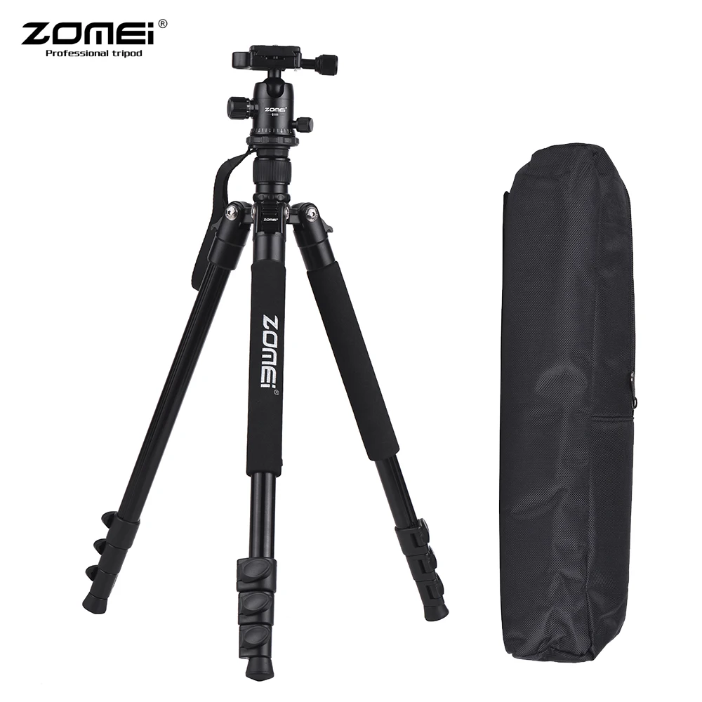 

ZOMEI Q555 Профессиональный штатив для камеры 63 "легкий алюминиевый Портативный штатив для путешествий с шаровой головкой быстросъемная пласти...