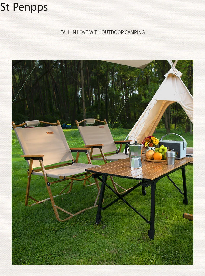 구매 야외 레저 접는 텐트 의자 휴대용 초경량 캠핑 낚시 피크닉 의자 알루미늄 우드 그레인 낮잠 비치 의자