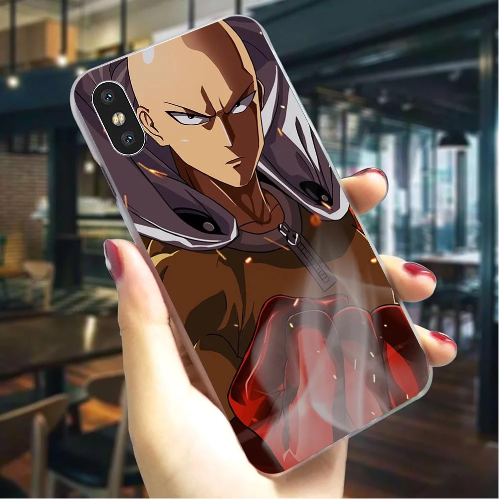 Чехол для телефона с принтом One Punch Man iPhone Xs Max 5 5S SE 6 6S/6 6S Plus 7 8/7 8 X XR XS Жесткий