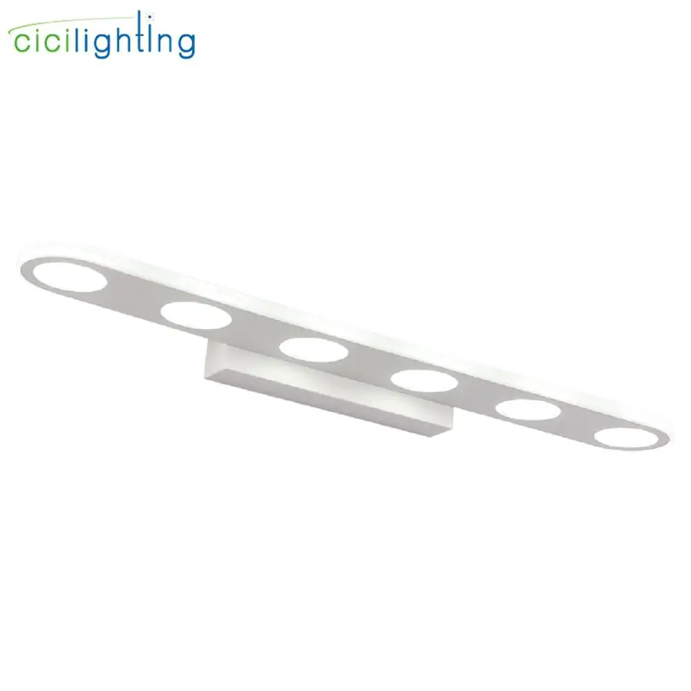 90V 265V 18 Вт 55 см светодиодный зеркало с подсветкой лампа современный белый шкаф 6