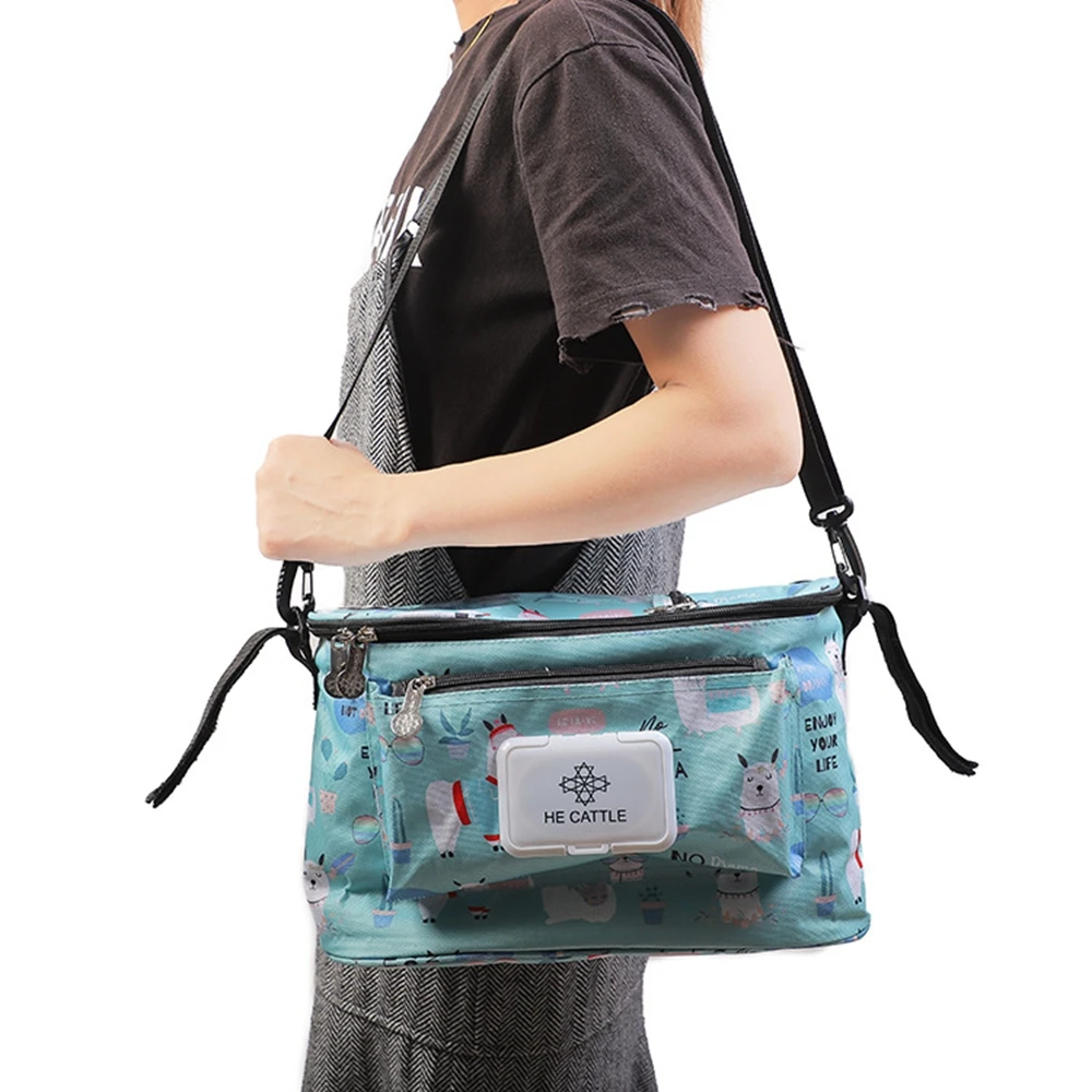 

Baby Stroller Organizer Bag Large Capacity Pushchair Diaper Nappy Bags Pram Mommy Outdoor Travel Hanging Carriage Backpack