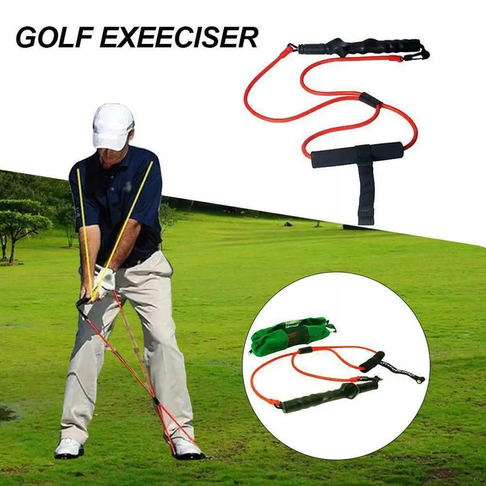 

1pcs Golf Swing Tension Belt Band Golf Swing Trainer Strength Correction Device Trainer Supplies Action Strength Supplies G K1e5