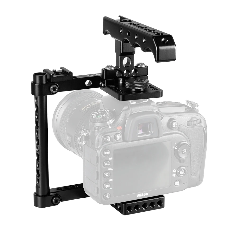 CAMVATE Camera Cage Rig For Canon 550D 500D 450D 760D 7D MarkII 5D MarkIII 5DS 5DSR D7000 D7100 a58 a7 a7II A99 GH5 | Электроника