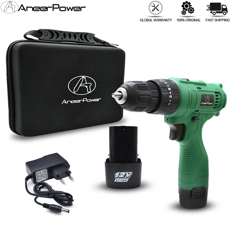 Дрель ударная аккумуляторная с литий ионным аккумулятором 12 В|Электрические