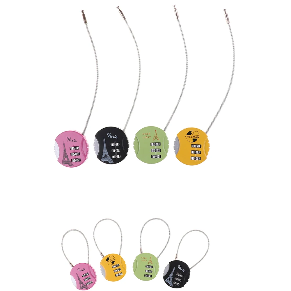 3.7cm x 9cm Mini Resettable 3 Digit Combination Travel Luggage Suitcase Code Lock Padlock Locks Random Color | Обустройство дома