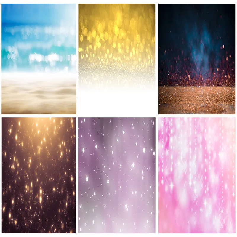 

SHENGYONGBAO Vinyl Bokeh Photography Backdrops Glitter Facula Light Spot Photo Background Studio Photocalls Props 21318 GBT-78
