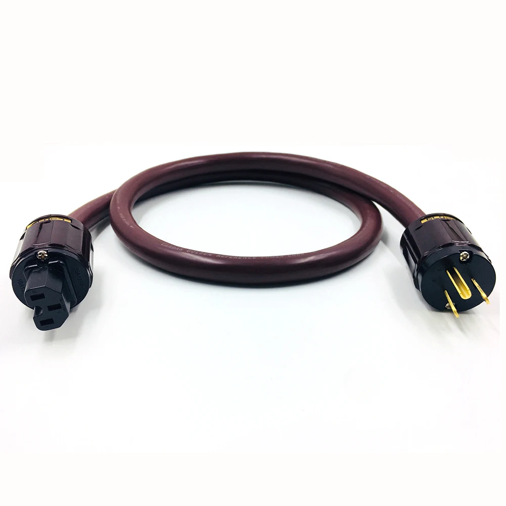 Colleimage CARDAS Золотой ссылка HiFi аудио кабель питания с P-079 и C-079 Разъем США |