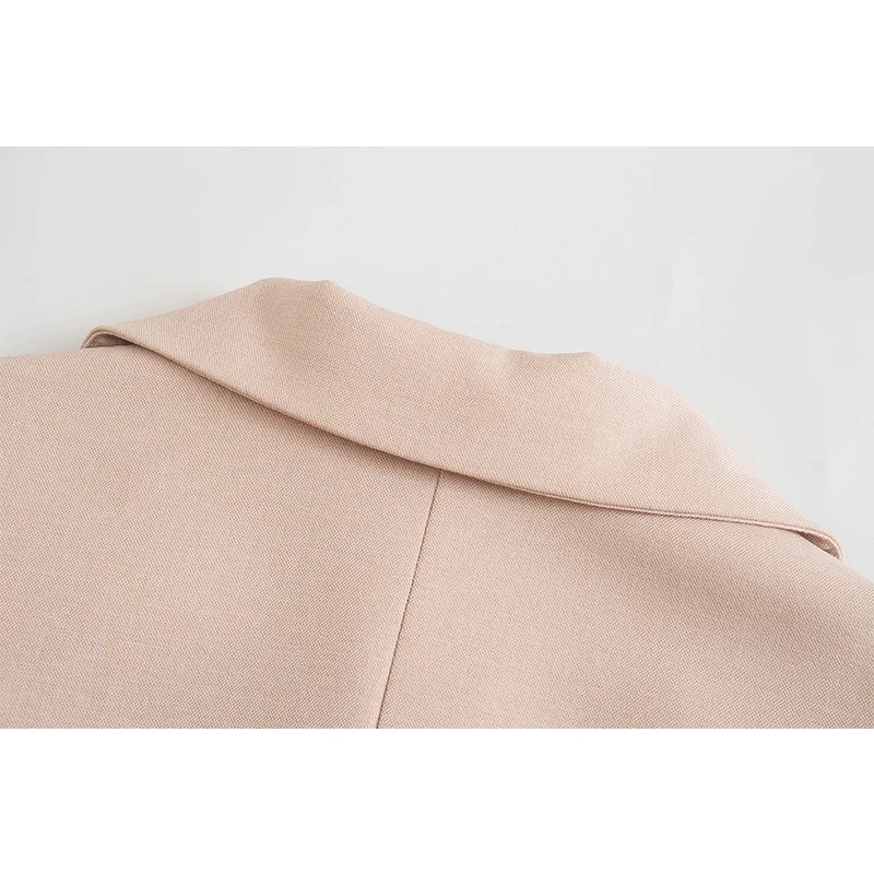 

Za Women Solid Korean Style Casual Blazer Coat Fashion Single Button Long Sleeve Female Slim Outerwear Chic Tops CD8164