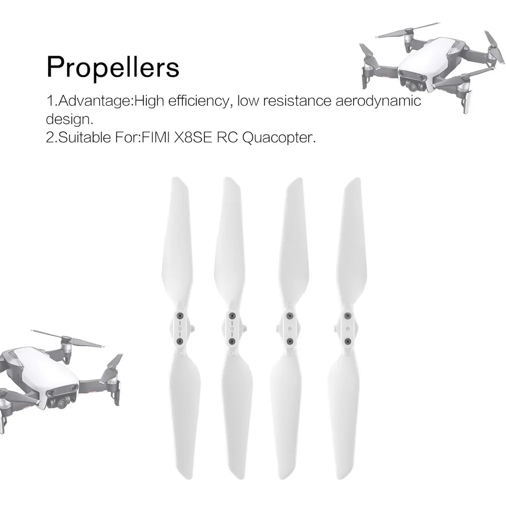 

2 Pairs Propellers CW CCW Replacement Props Quick-Release Paddle Propeller Suitable For FIMI X8SE RC Quacopter