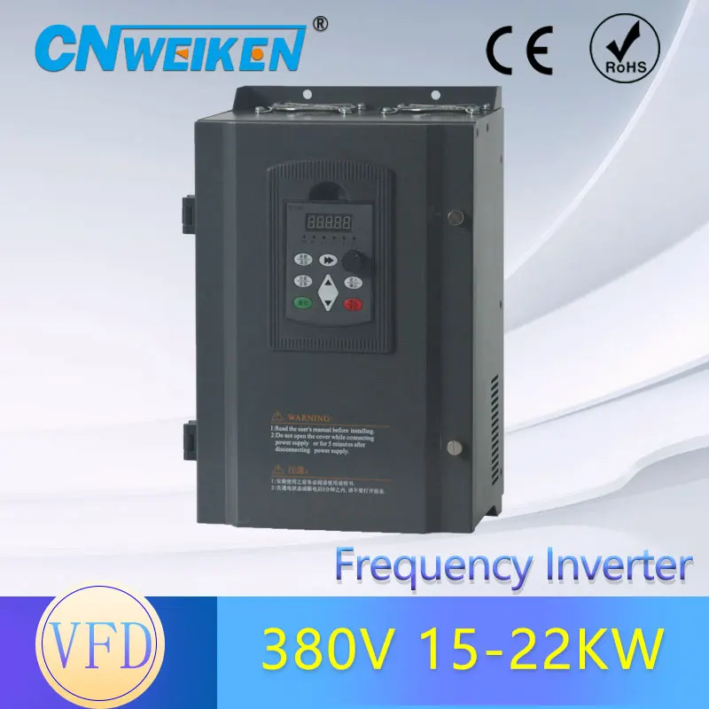 Преобразователь частоты 22 кВт VFD 30 л.с. 3 ph контроль скорости 380 В на выходе в 45 а