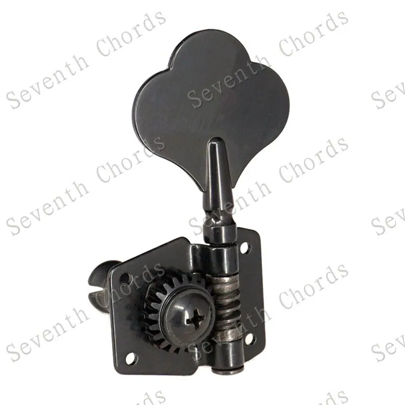 Набор из 4 шт. черных открытых тюнеров для бас струн колышки ключи машинные