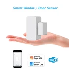 Датчик на окно, Wifi датчик для двери дюйма, защита от кражи, функция открытиязакрытия, синхронизация состояния через приложение Tuya Smart Life, удаленный монитор
