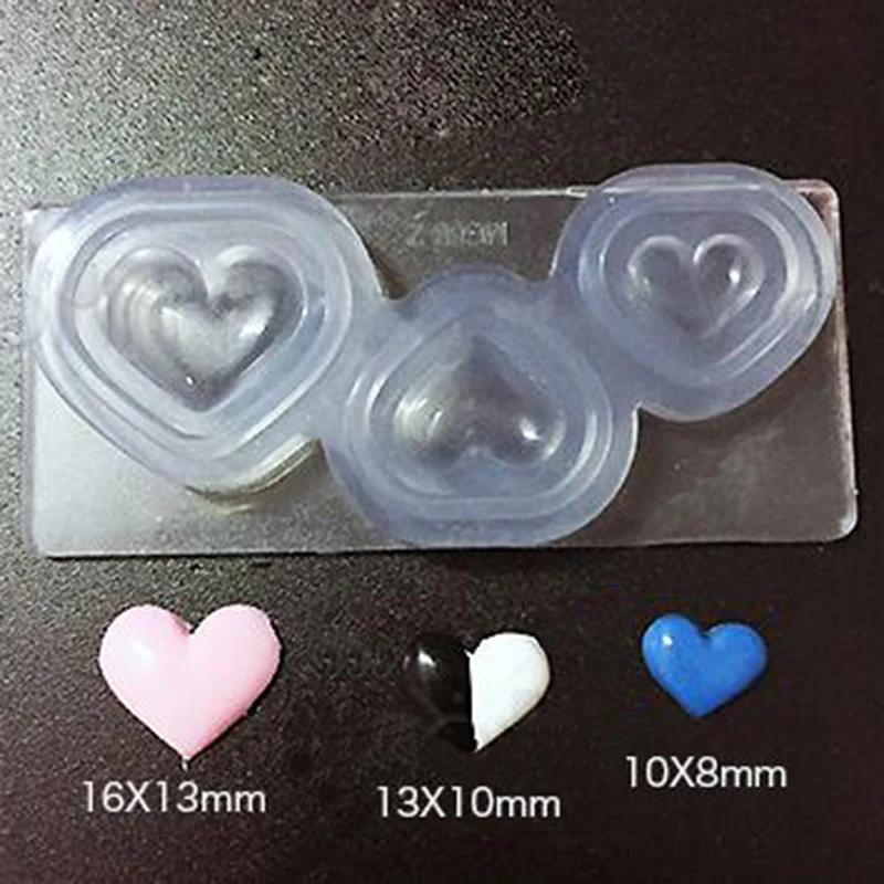 1 шт. УФ полимерная форма для ювелирных изделий Жидкая силиконовая 3D любовь