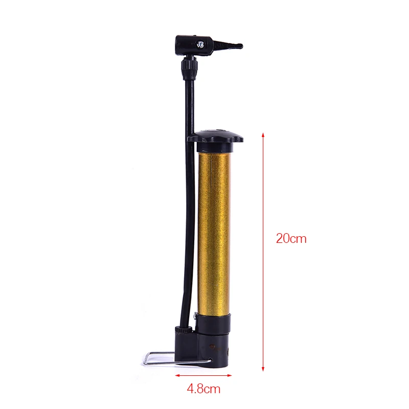 

1Pcs Mini Bicycle Inflator Tire Pump Portable Metal Mountain Road Bike Air Cycling Tyre Hand Pressure Bicycle Parts Bicycle Pump