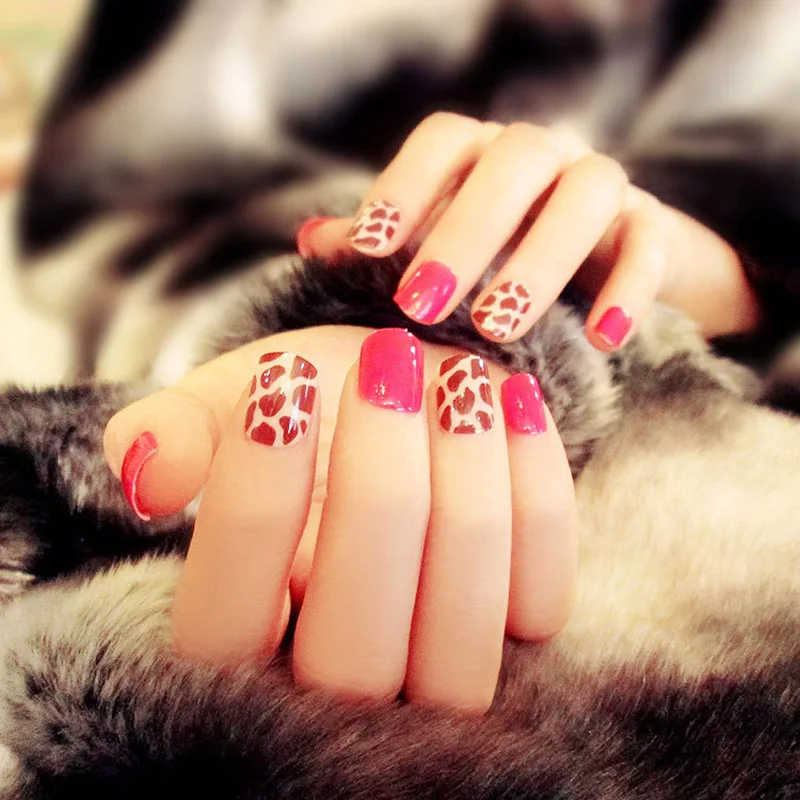 24 шт./компл. поддельные накладные ногти с украшением в виде кристаллов Топы