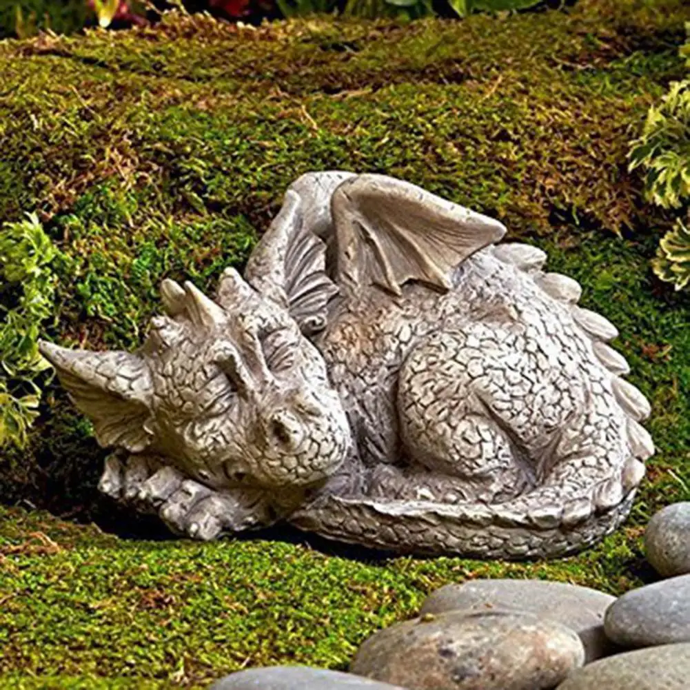 

80%HOTStatue Model Multi-use Handmade Resin Garden Excellent Workmanship Dragon Statue Display for Yard