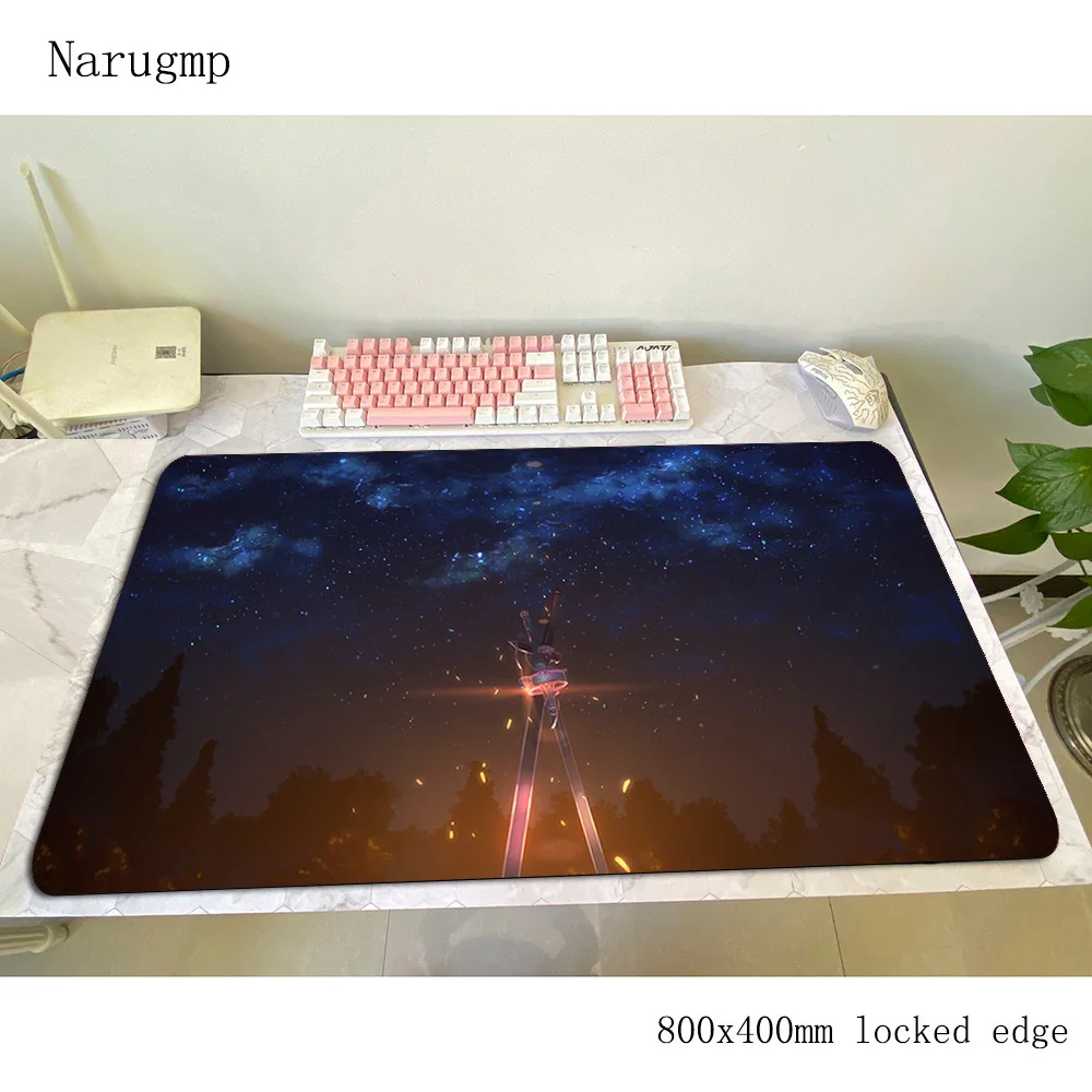 Sword Art Online коврик для мыши геймер Самый дешевый 800x400x3 мм notbook игровой HD Печать