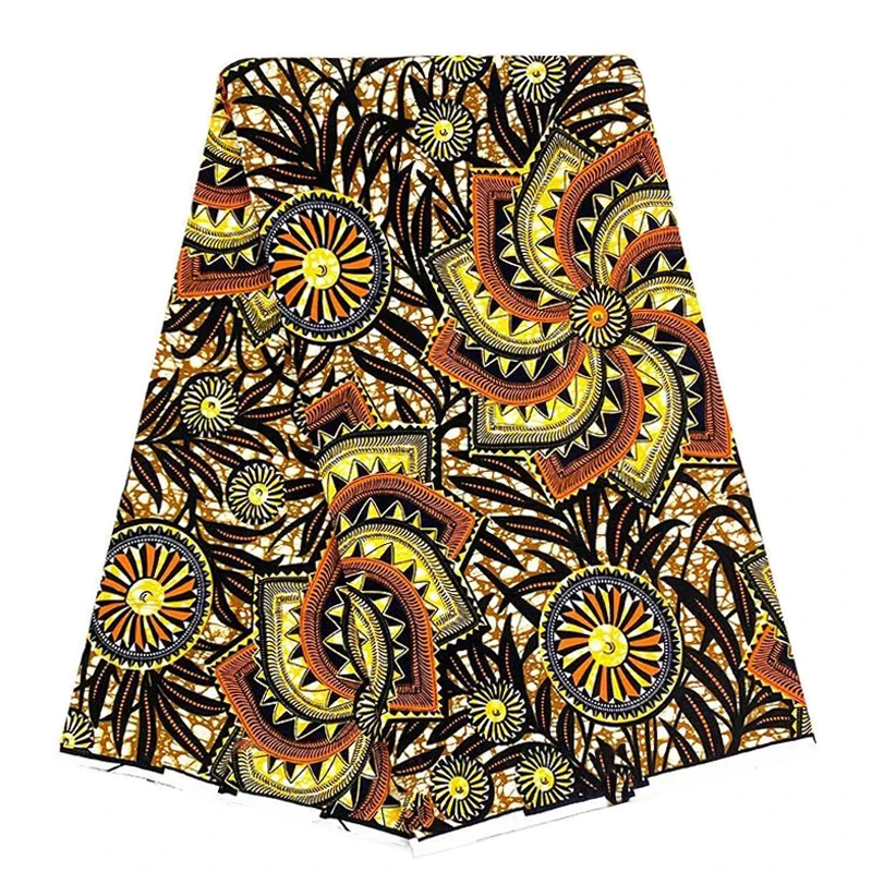 

Настоящий восковой Африканский материал для шитья ткани для платья 100% мягкая дышащая ткань из хлопка с принтом Анкары краситель для двора SP...