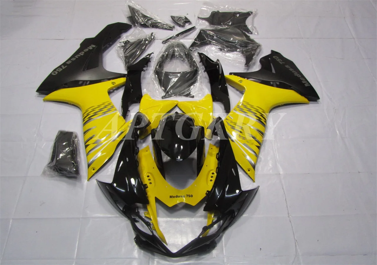 

Новый комплект обтекателей для мотоцикла из АБС-пластика, подходит для Suzuki GSXR600 GSXR750 K11 2011 2012 2013 2014 2015, желтый, черный