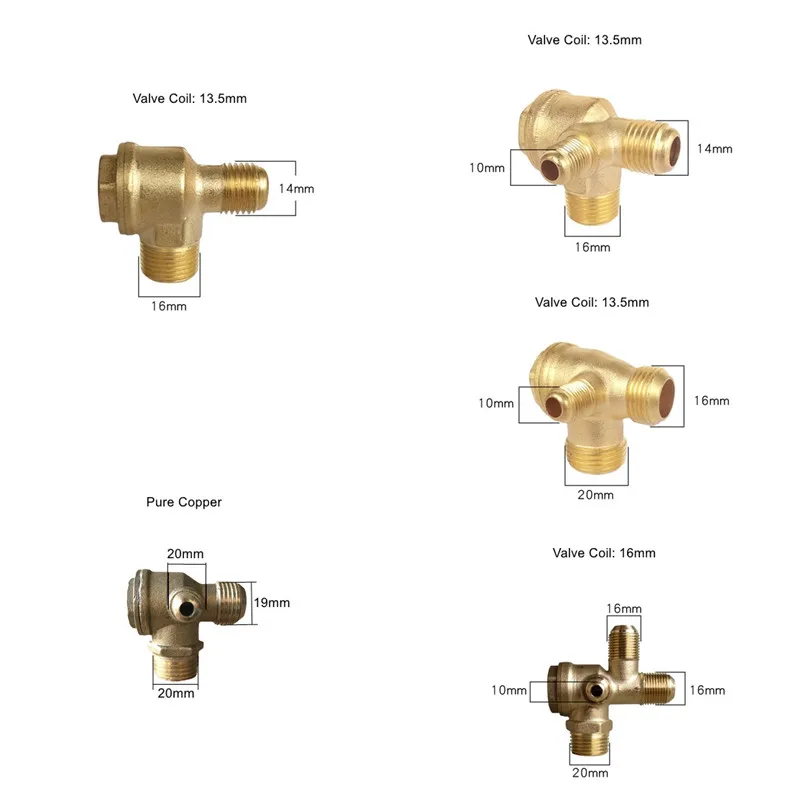 

Silent Without Oil Air Compressor Accessories One-way Valve Elbow