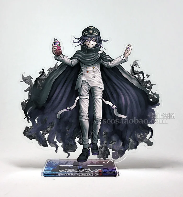 Белый Аниме Dangan Ronpa Danganronpa V3: Killing Harmony Kokichi Oma Saihara Shuichi Косплей акриловый стенд фигурка модель пластины Декор - Цвет: Белый