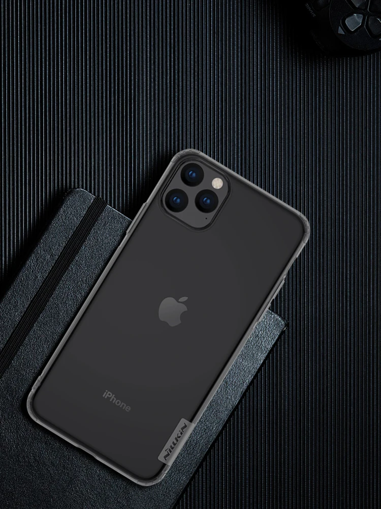 Grey Для IPhone 11 Pro Max чехол Nillkin Nature прозрачный мягкий кремний TPU Защитный чехол для IPhone 11 Pro Max чехол - Цвет: Grey