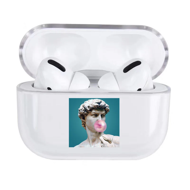for AirPods Pro 8 Модный чехол с забавным рисунком для Apple Airpods Pro, Роскошный прозрачный защитный чехол для наушников с Bluetooth для air pods 3, Жесткий Чехол - Цвет: for AirPods Pro 8