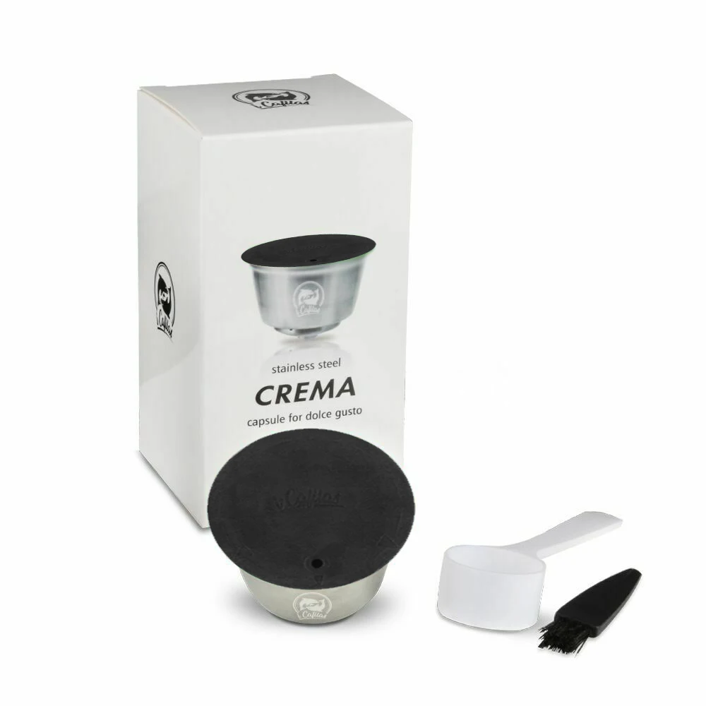 Многоразовые кофейные капсульные капсулы для Nescafe dolcee Gusto Lumio из нержавеющей стали многоразовые кофейные фильтры Crema и молотый тампер - Цвет: As picture
