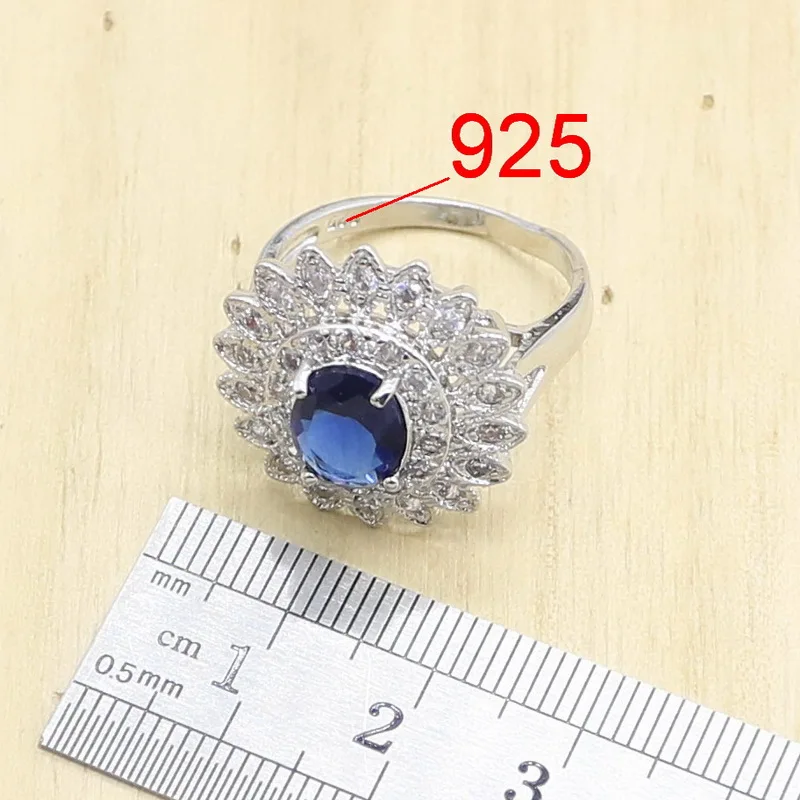 Комплект из колье серёг кольца и браслета серебра 925 пробы | Украшения аксессуары