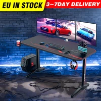 55 inch gaming desk with free mouse pad ergonomic t shaped office desk pc computer desk gamer tables pro workstation furniture