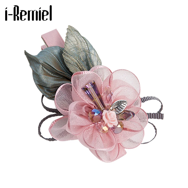 Высококачественная заколка для волос ручной работы с цветами ювелирные изделия