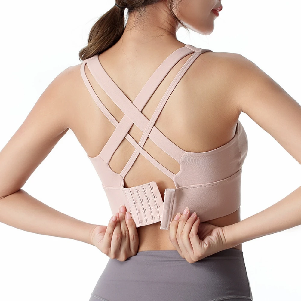 

Женские бюстгальтеры 2021, регулируемые спортивные бюстгальтеры с перекрестной спинкой, майка для бега, бюстгальтер, противоударный женский ...