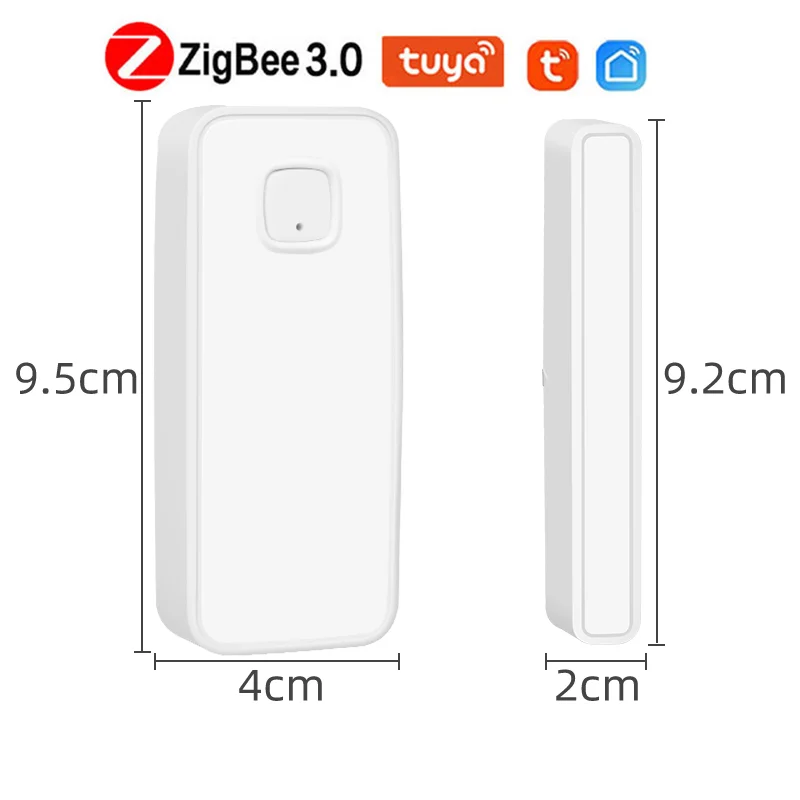 

Portable Tuya 2IN1 Smart Shock Sensor Door Magnetic Sensor Smart Home APP Real-time Remote Check Work With Zigbee 3.0 Gateway