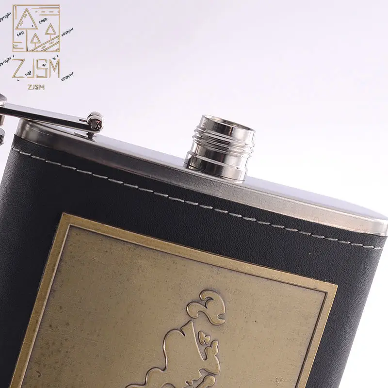

8oz Rum Flagon For Travel Portable Pocket Alcohol Case Beer Stainless Wine Whisky Steel Hip Flask Gift Give Away Funnel