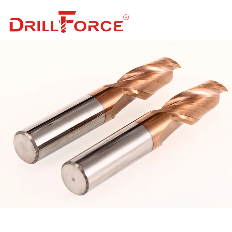 Концевая фреза HRC55 твердосплавная Вольфрамовая плоская с 2 зубьями 1 шт.