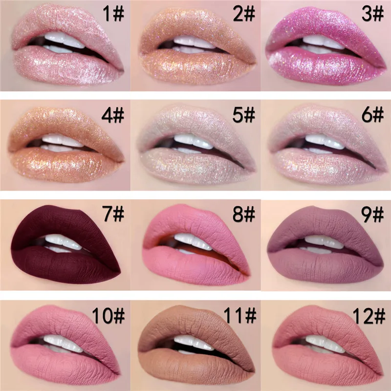 Красота макияж длительный Матовый жидкий помада красные губы водонепроницаемый