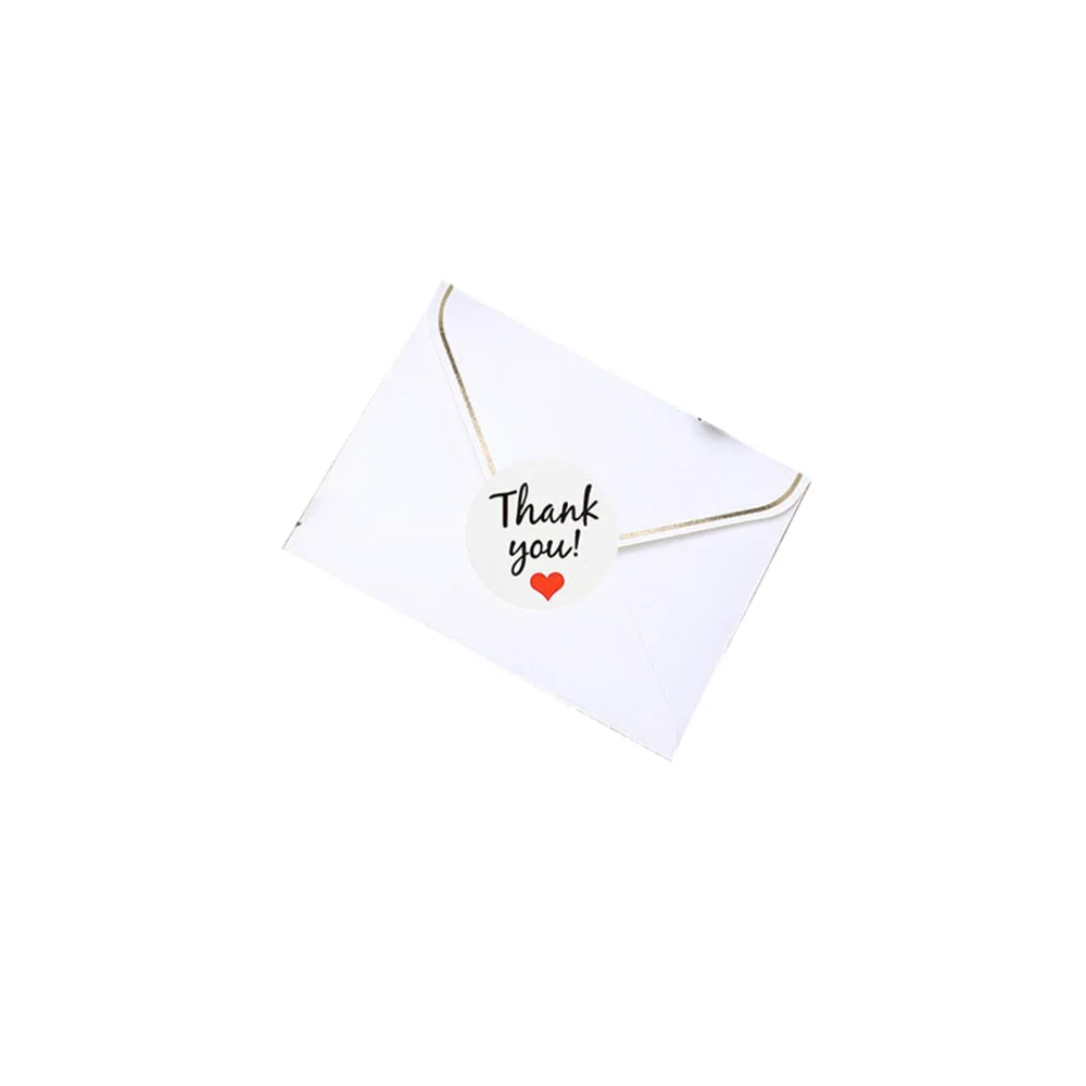 

10 Sheets of Thank you Stickers Blessing Sticker Thank You Adhesive Label for Hand-wrapped Packaging(12pcs a Sheet)