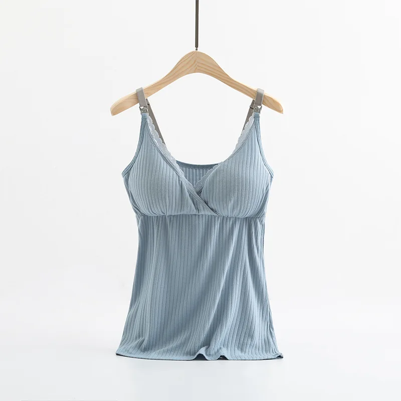 

Nursing Vest Breastfeeding Breastfeeding Top Pregnant Women Sling Postpartum Bottoming Shirt Spring Breastfeeding Clothing